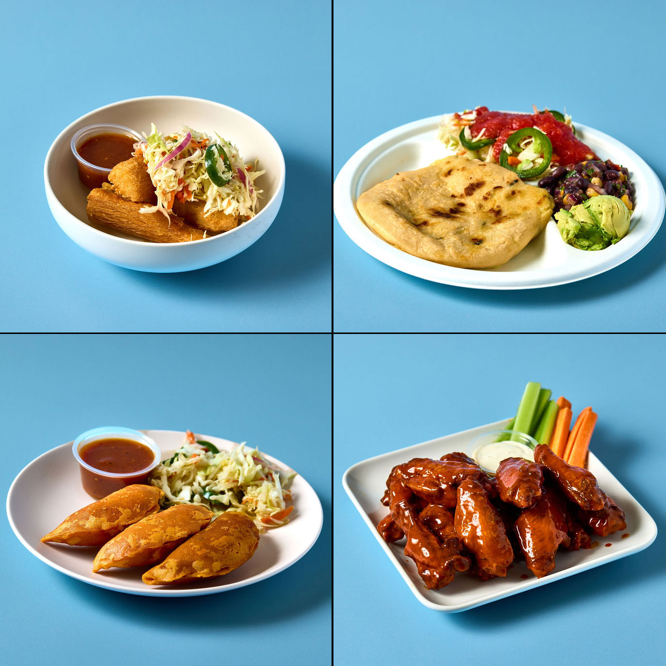 Pupusa kitchen menu items